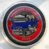 2005 Tennessee (HTF) geocoin - front