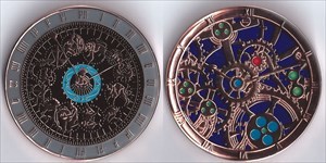 Astro Clock Lubeck Copper Composite