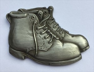 LordT&#39;s GCF Europe 2016 Hiking Boots Geocoin Front