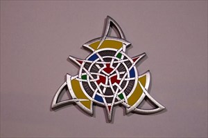 The Celtic Triangle Geocoin - Antik Silber