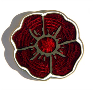 Orion&#39;s Remembrance Day Poppy Geocoin - AG (front)