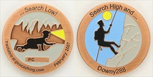 Search High and Low Geocoin - Copper 150