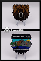 Don&amp;#39;t mess with a bear Geocoin - GRIZZLY BEAR