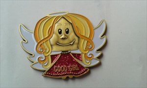 Good Girl Geocoin, Antik Gold Goldblond LE 100