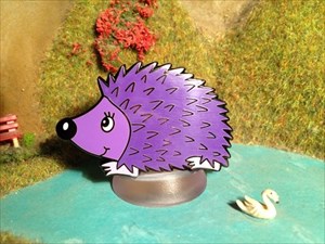 Hedgehog Geocoin Purple Rain Edition
