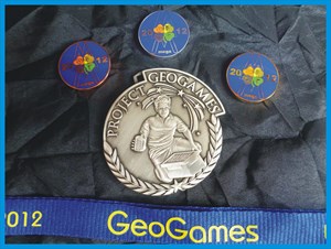 GeoGames 2012 Eventcoin *antique silver*