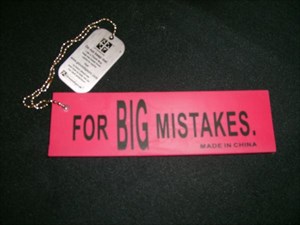 For BIG Mistakes