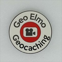 Geo Elmo Geocaching Trackable Geocoin front