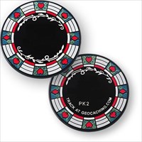 Poker Chip Casino Geocoin black