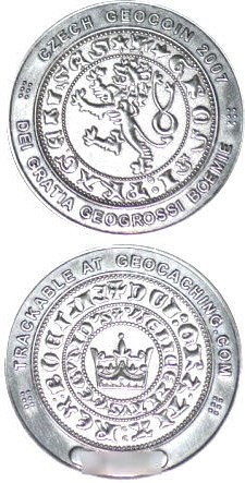 Silver Czech Geocoin 2007