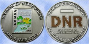 Indiana DNR Geocoin