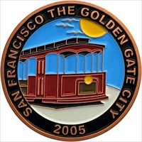 Personal Geocoin  - San Francisco front