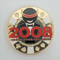 2008 Geocoin Poker Challenge Coin front