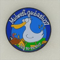 Midwest Geobash 2007 Event Geocoin front