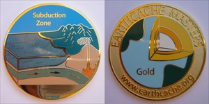 Bloeterlis Earthcache Master Gold Geocoin