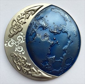 LordT&#39;s Hunting the Celtic Moon Geocoin Front