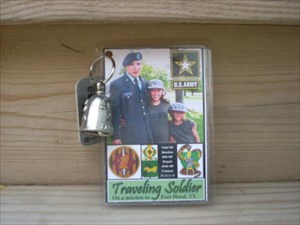 Traveling Soldier Travel Bug as it looked on its o
