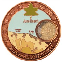 Remembrence Day 2014 Geocoin antique copper back