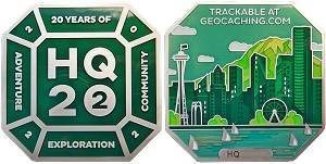 HQ 20 Year Celebration Geocoin