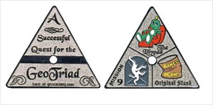 Front and back of the Traid GeoCoin