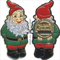Gnaughty &amp; Gnice Holiday Gnomes Geocoin 