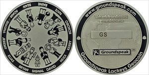 Groundspeak Lackey Geocoin 2005