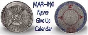 Never Give Up Calendar Coin