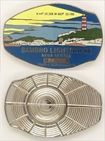 Sambro Island Lighthouse Geocoin - Pewter