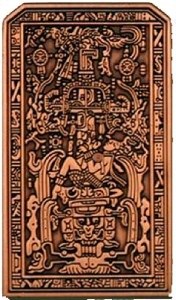 Mayan Astronaut Antik Kupfer Vorderseite