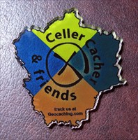 Celler Cacher &amp; Friends Geocoin - Filou33