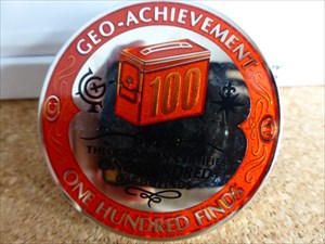 Geo Achievement 100 Finds.