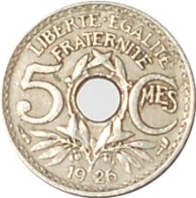 Pièce de 5 centimes 1926