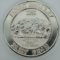 Seven Summit Geocoin Mount McKinley front