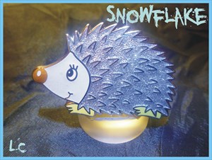 Hedgehog Geocoin - Snowflake Edition