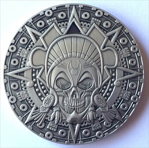 LordT&#39;s Aztec Pirate Geocoin - Front