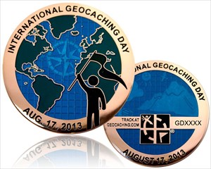 International Geocaching Day 2013 Geocoin polierte