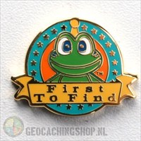 Signal FTF Geocoin micro gold front