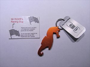 Racing seahorse and mission card