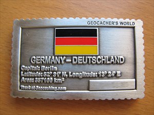 Geocacher&#39;s World Geocoin -GERMANY-