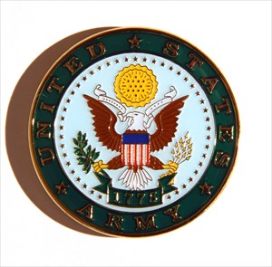 Orion&#39;s Military Geocoin - Army (front)