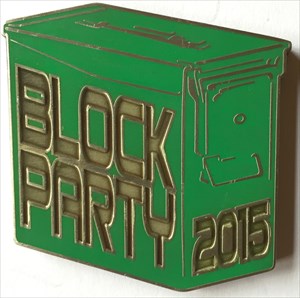 LordT&#39;s Block Party 2015 Ammo Can Geocoin - Front