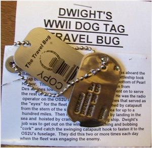 DWIGHT&#39;S WWII DOG TAG TRAVEL BUG