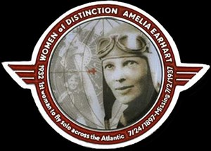 Amelia Earhart Geocoin chrome