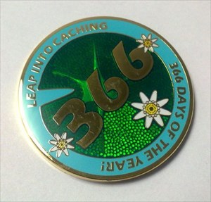 Leap Year Geocoin - Seattle Edition 1v50 front