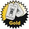Gold Travel Bug Badge