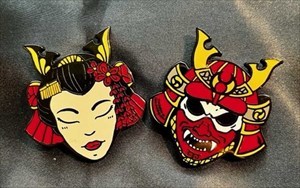 Geisha &amp; Samurai Geocoin
