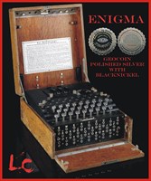 Enigma Geocoin *polished nickel*black*