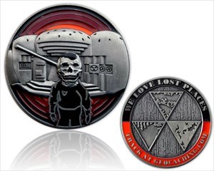 We Love Lost Places Geocoin - Silver Edition RE100