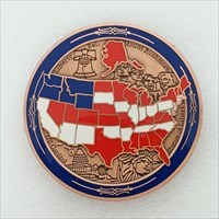 Independence Day 2007 Geocoin front