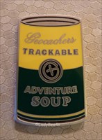 Adventure Soup Geocoin antik silber